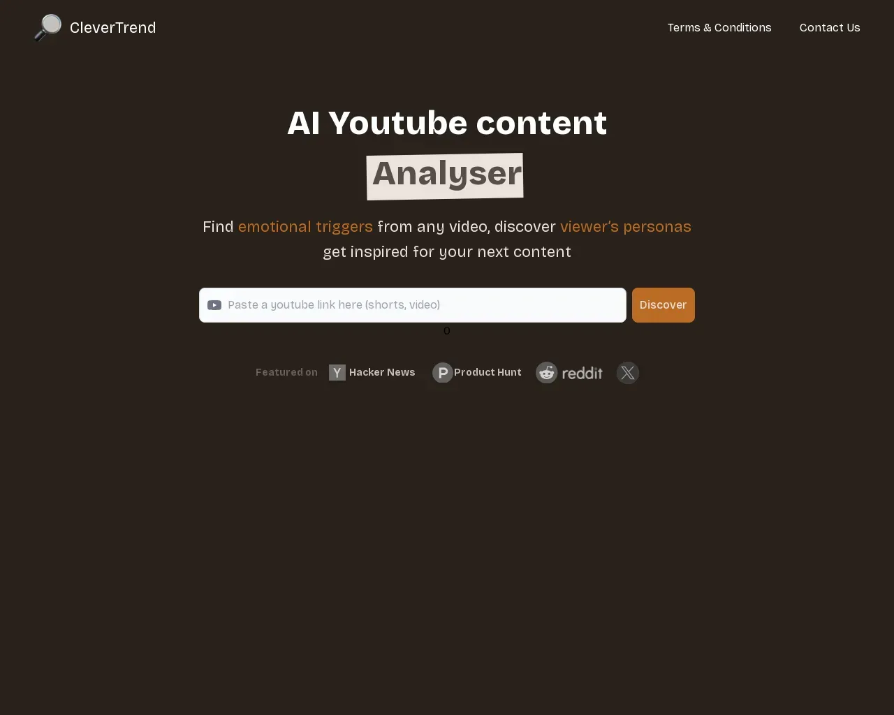 Show HN: AIを使ったYouTube動画分析ツールを作りました（コンテンツクリエイター向け） - Project Screenshot