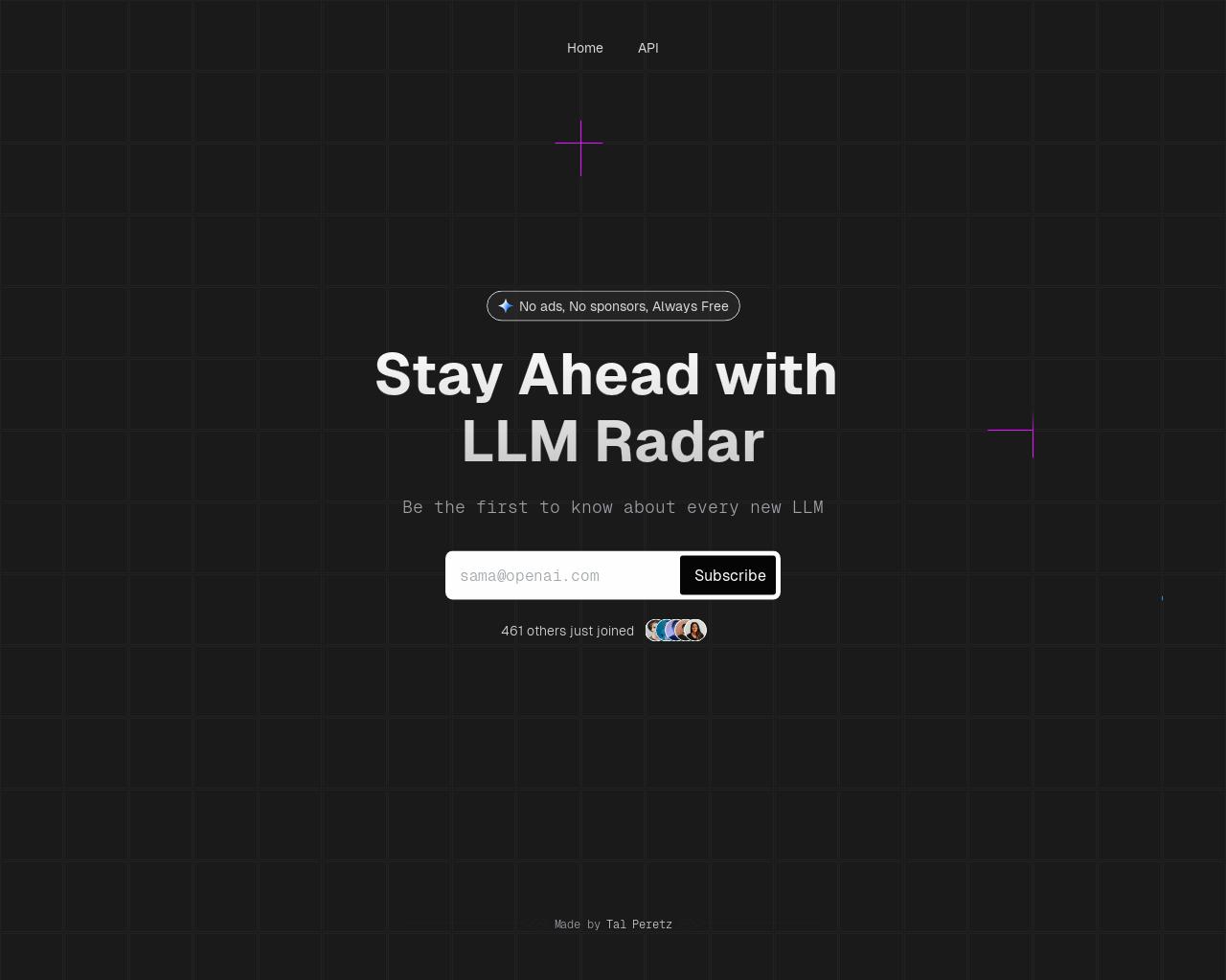 Show HN: LLM Radar – Never Miss a New LLM Again - Project Screenshot