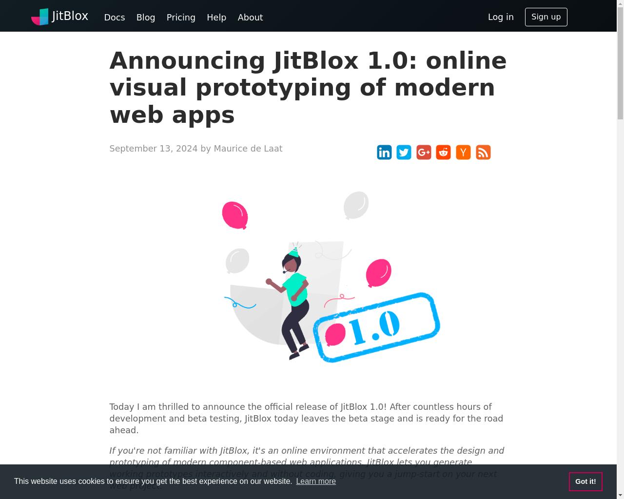 Show HN: JitBlox 1.0 - プロジェクトのスクリーンショット