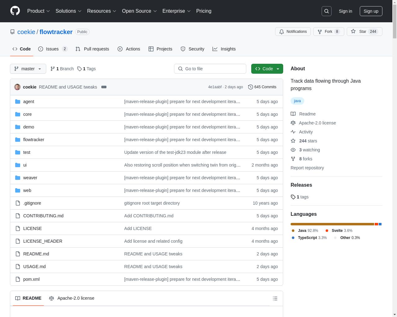 Show HN: FlowTracker – 跟踪流经 Java 程序的数据 - 项目截图