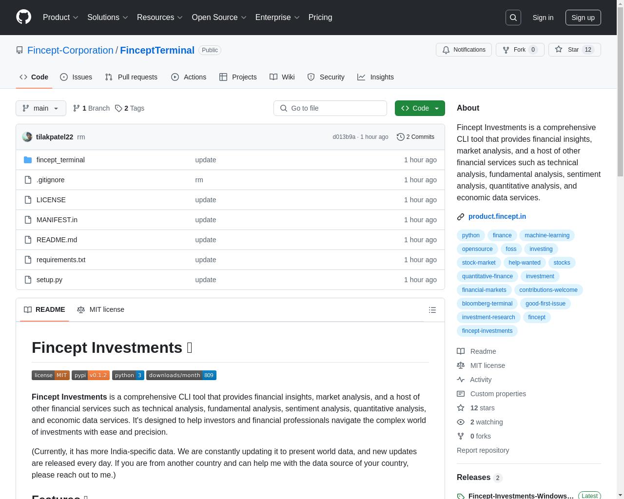 Show HN: Modern Terminal for Financial Investment and Economic Data Analysis - 项目截图