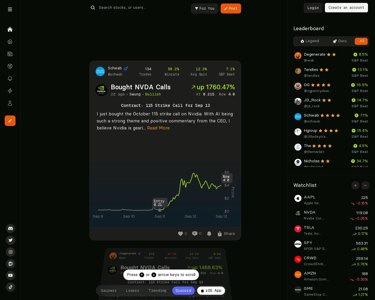 Show HN: Blotter – Social Platform for Traders - 项目截图