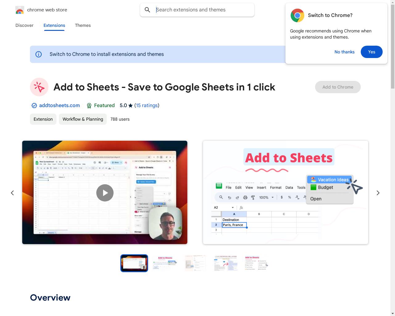 Show HN: Right-click and save directly to Google Sheets - 项目截图