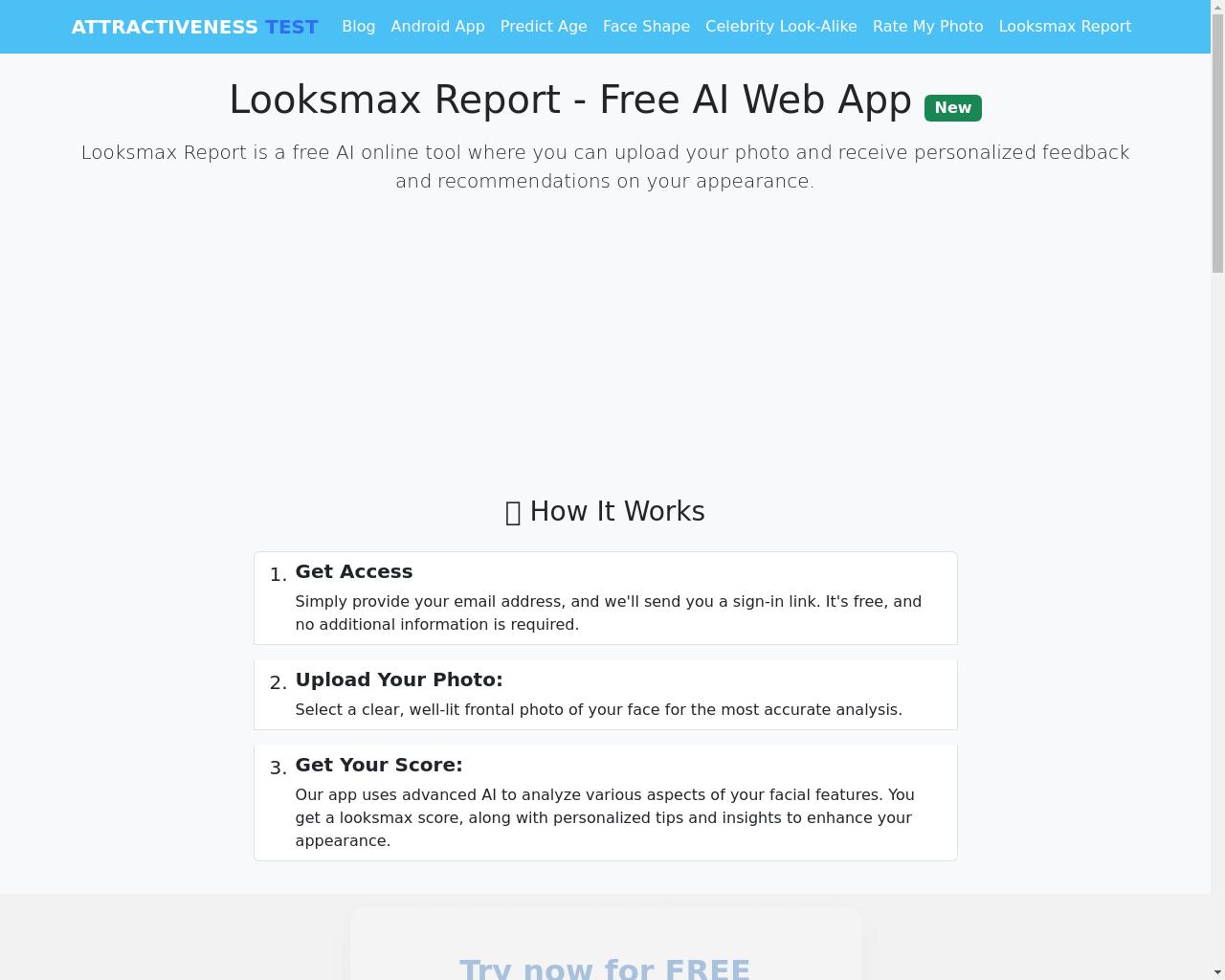 Show HN: Looksmax AI – Receive Personalized Tips to Enhance Your Appearance - 项目截图