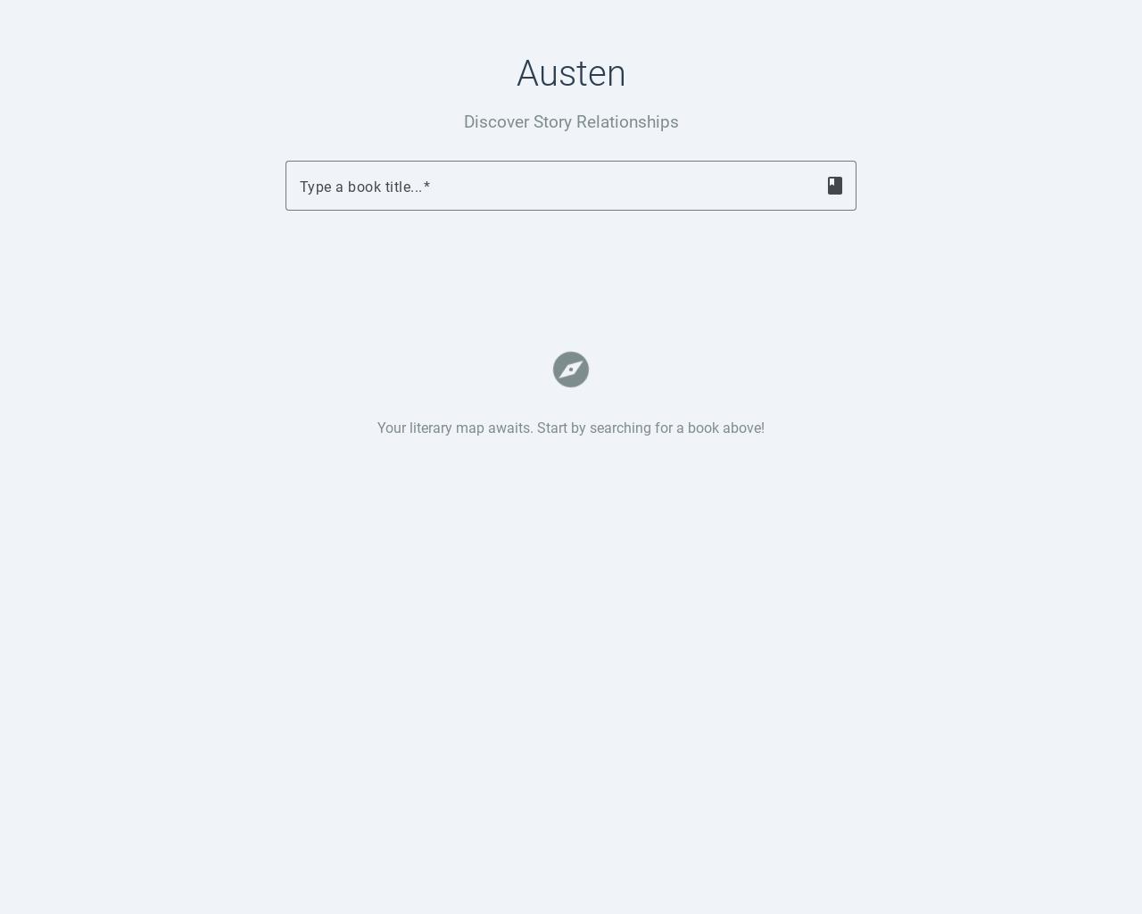 Show HN: Austen – Discover Story Relationships - 项目截图