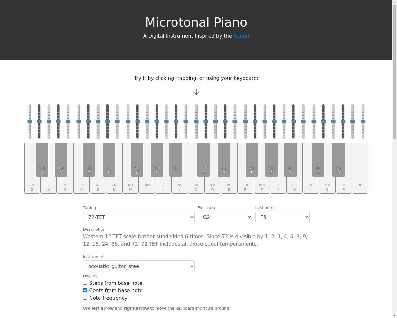 Show HN: Microtonal Piano - 项目截图