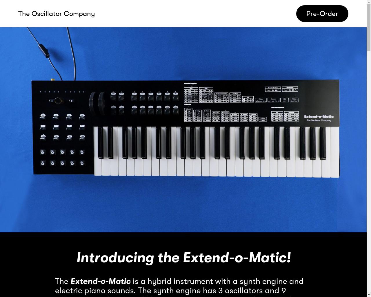 Show HN: Extend-O-Matic: Polyphonic Synth and Electric Piano - 项目截图