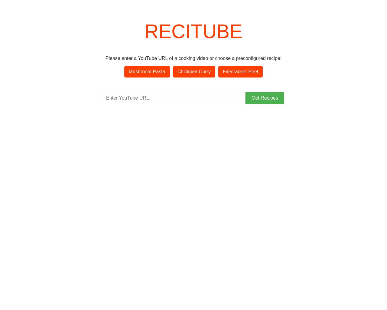 Show HN: Recitube.com - 项目截图