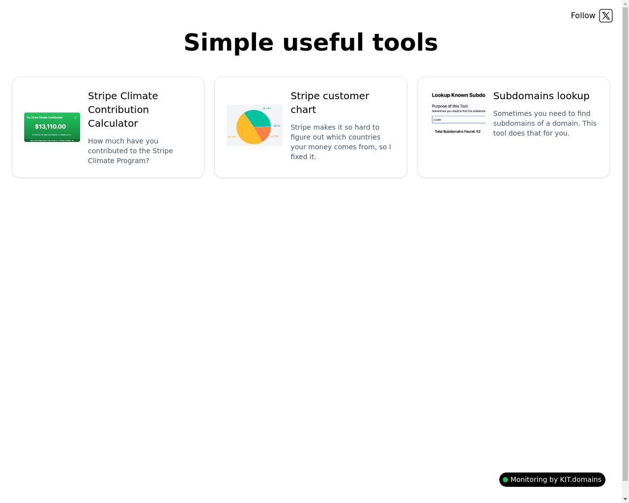 Show HN: I created free tools to fill the gap in Stripe reporting functionality - 项目截图