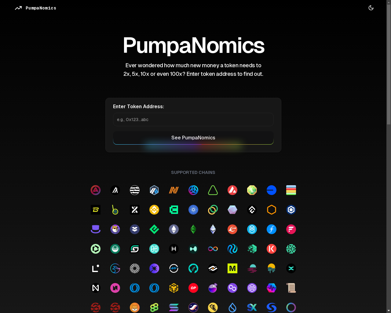 Show HN: Pumpanomics.com (Reverse engineer uniswap V2 logic) - Project Screenshot