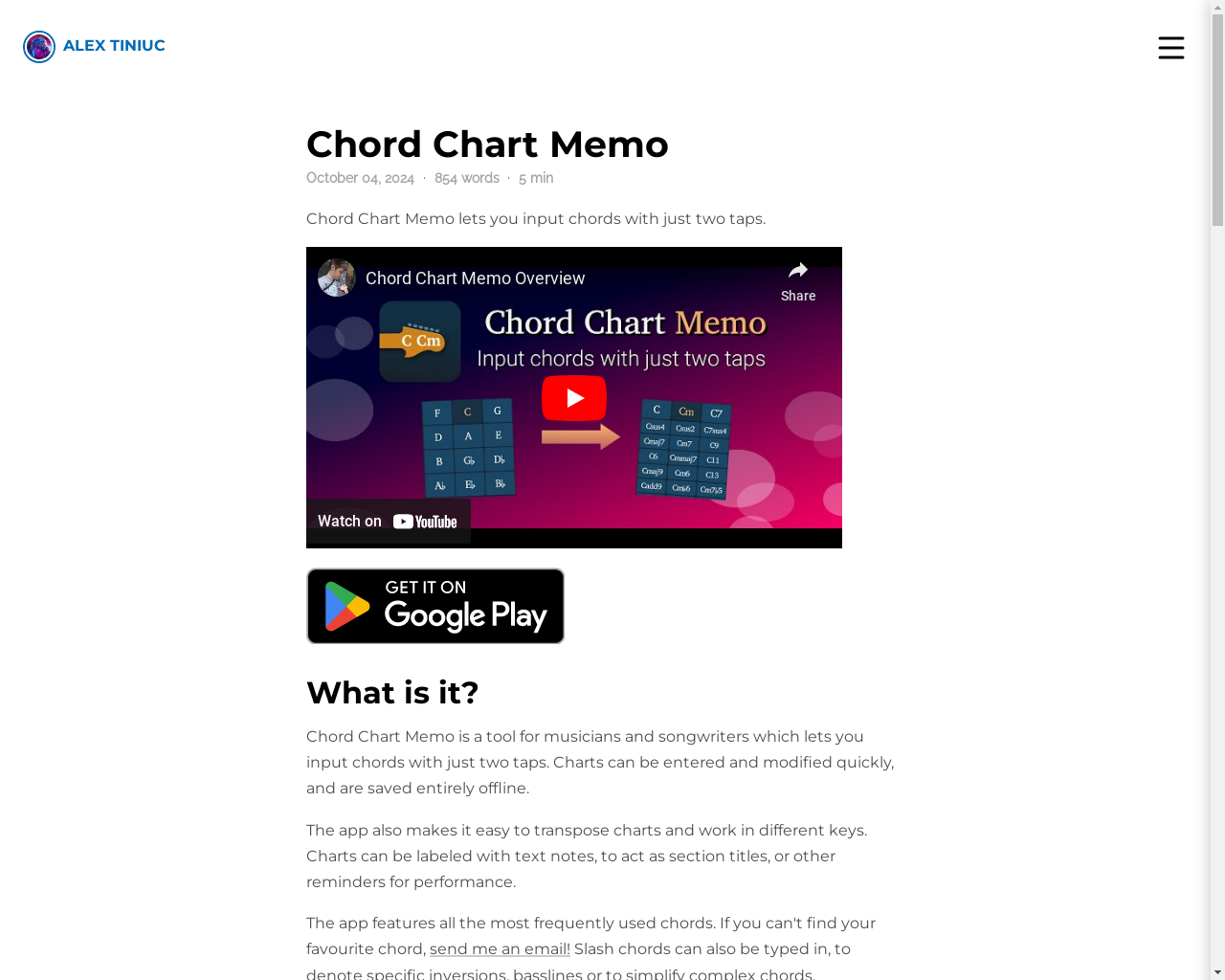 Show HN: A tool for creating chord charts on the go - Project Screenshot