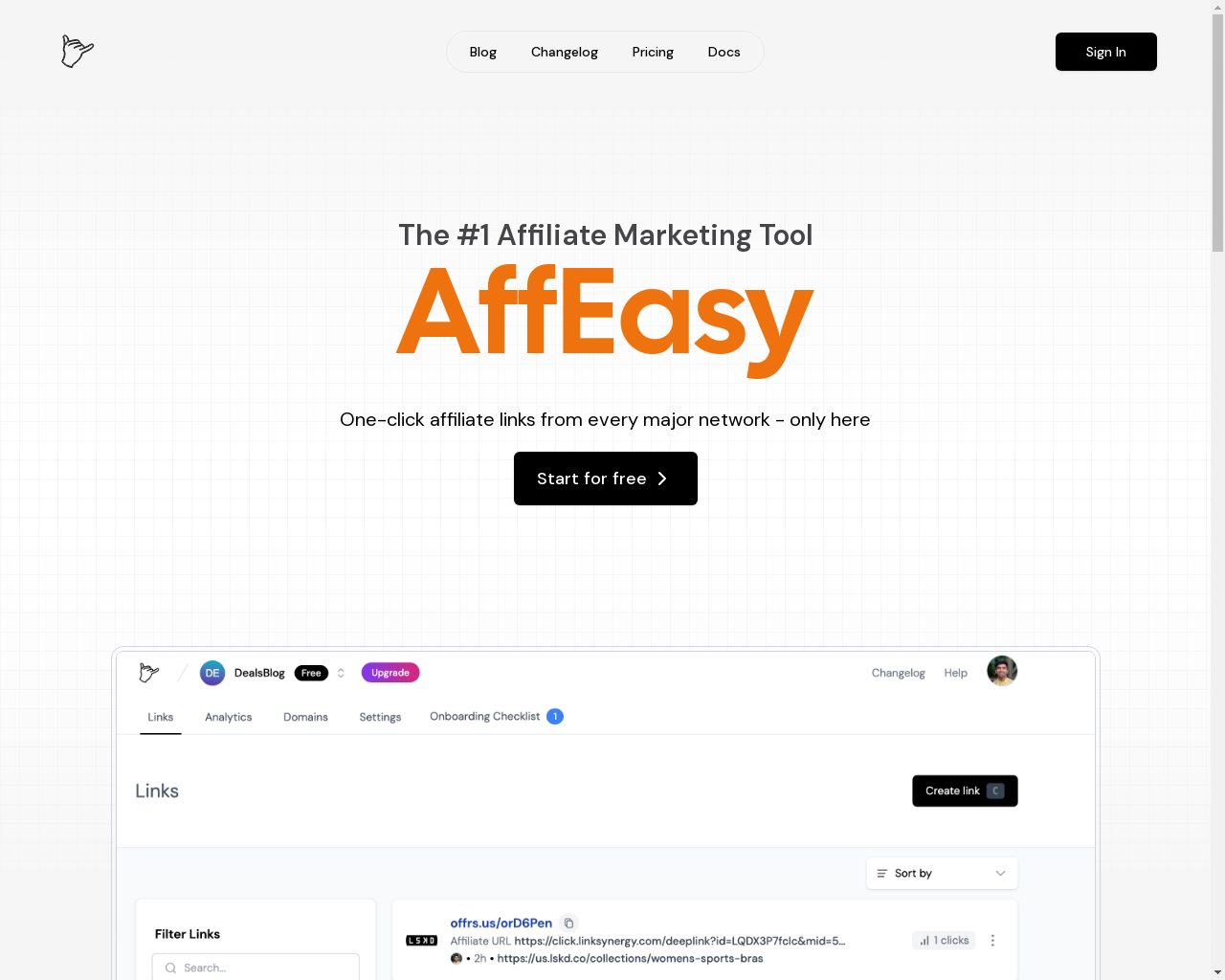 Show HN: AffEasy – Manage All Your Affiliate Networks from One Place - Project Screenshot