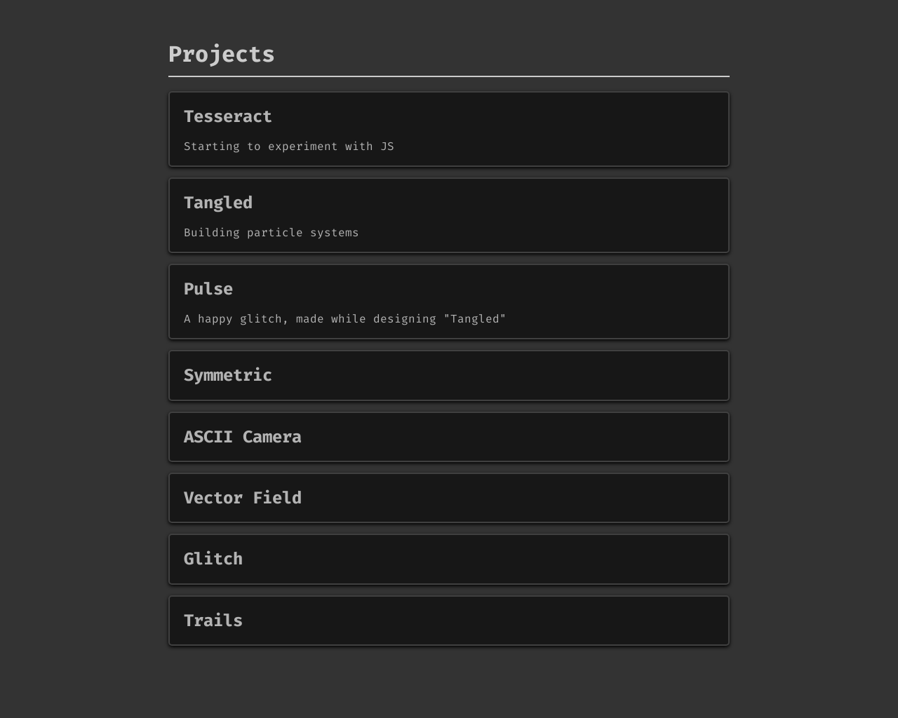 Show HN: Some JavaScript Experiments - Project Screenshot