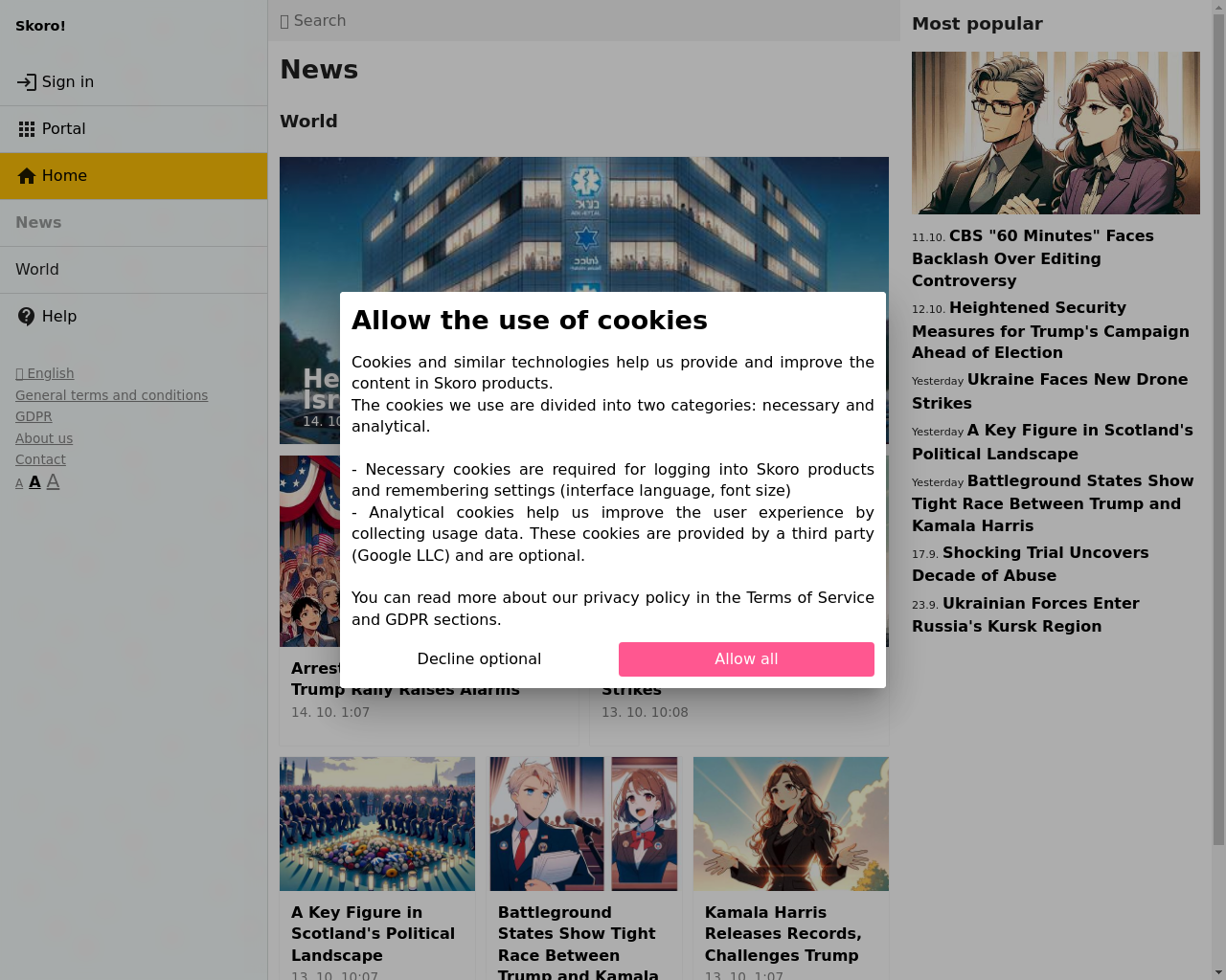 Show HN: Skoro News – AI-Driven News Feed You Can Trust - Project Screenshot