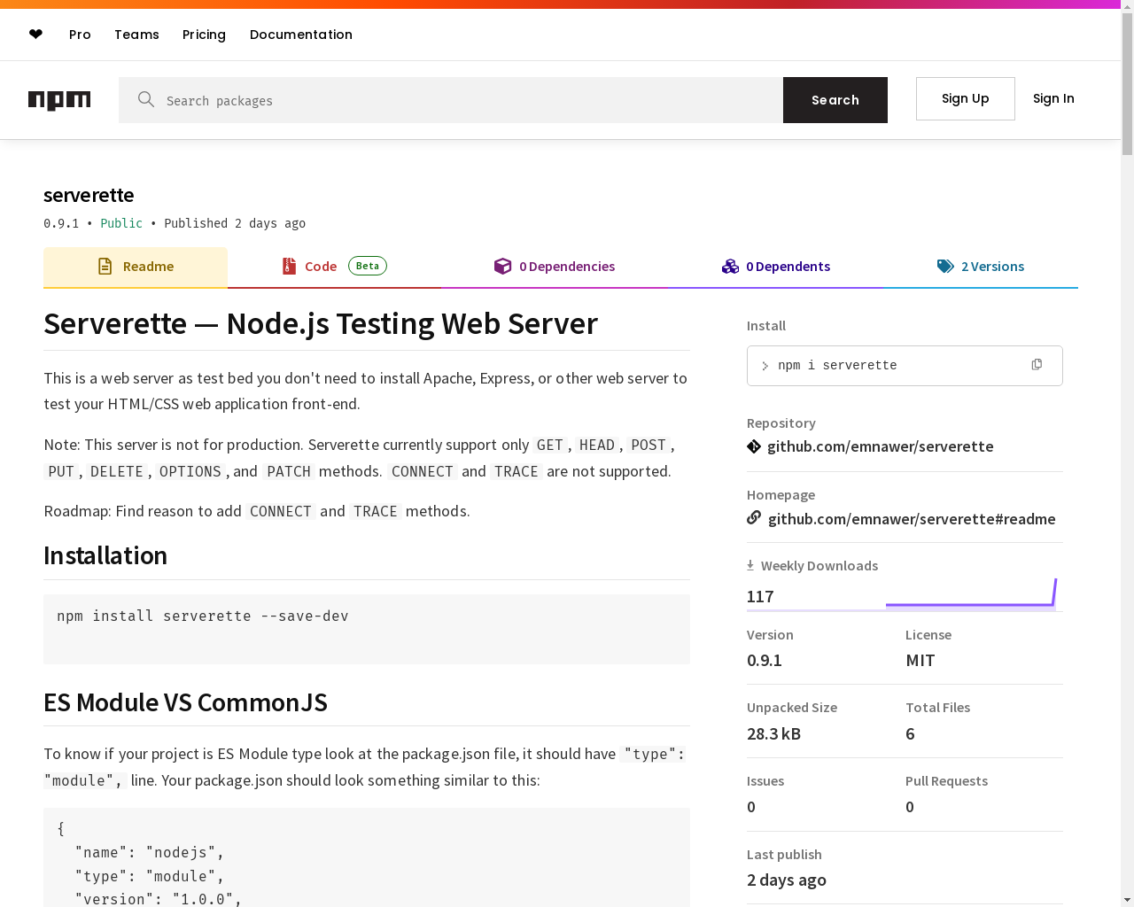 Show HN: Node.js Testing Web Server - Project Screenshot