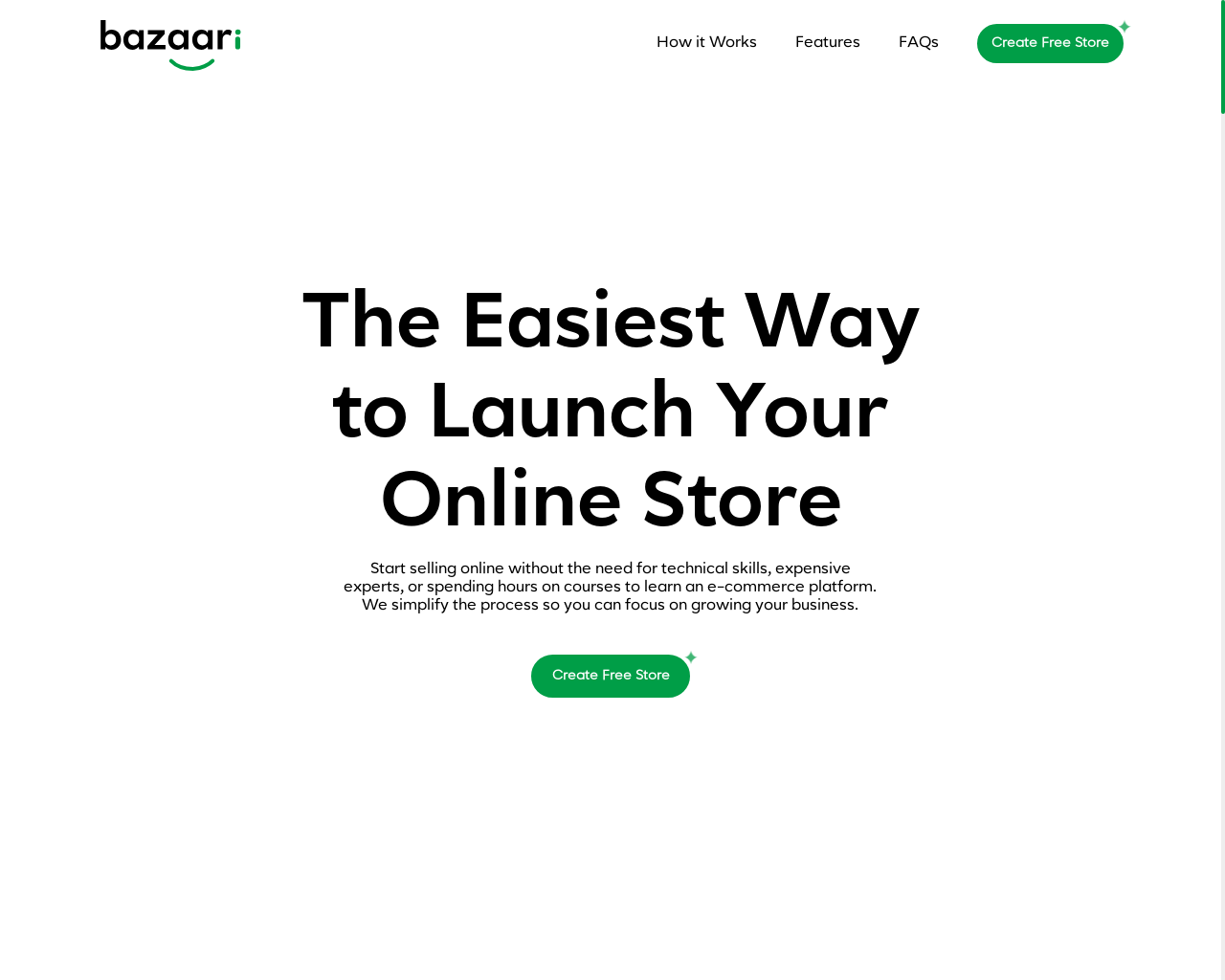 Show HN: I built Bazaari.io to make launching online stores simple and fast - Project Screenshot