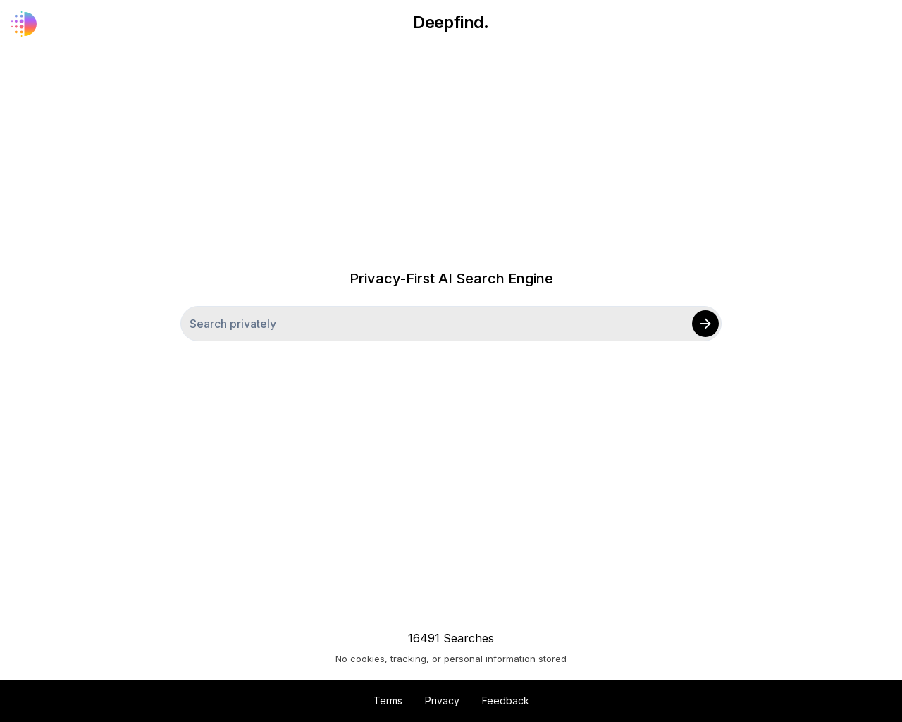 Show HN: Deepfind – A Privacy-First AI Search Engine - Project Screenshot