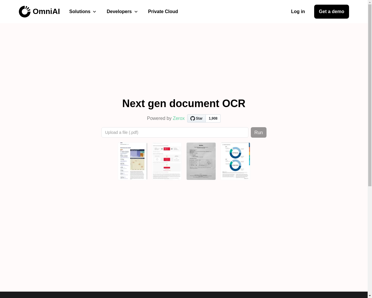 Show HN: Zerox v1 – Document OCR with GPT-vision - Project Screenshot