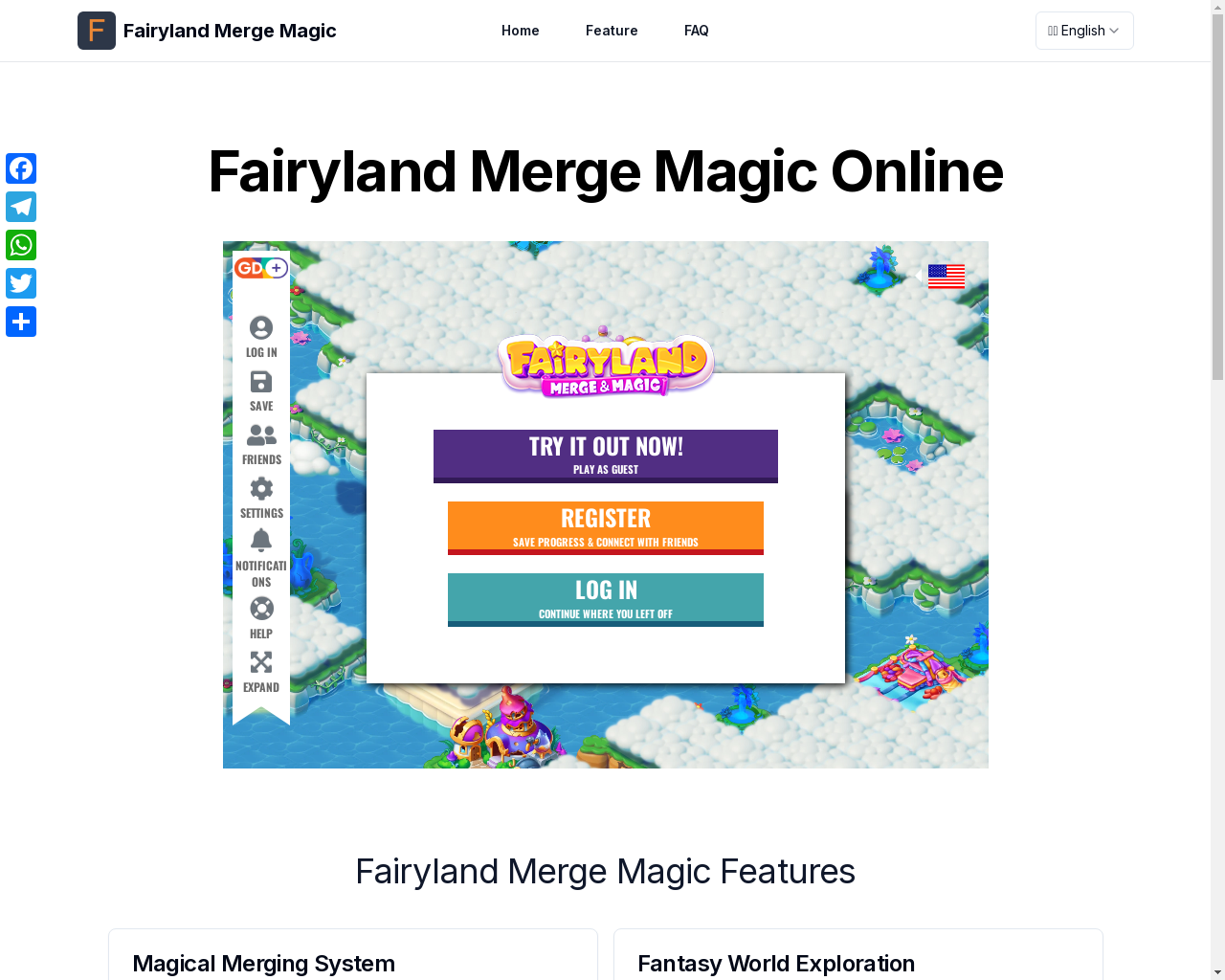 Show HN: Online Game - Fairyland Merge & Magic - Project Screenshot