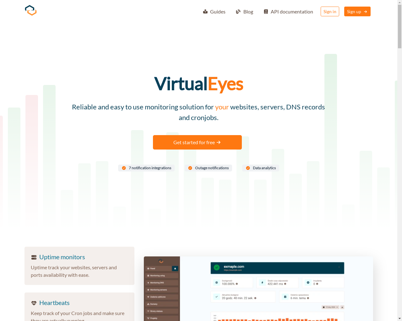 Show HN: VirtualEyes – あなたのオンライン監視ツール - プロジェクトのスクリーンショット