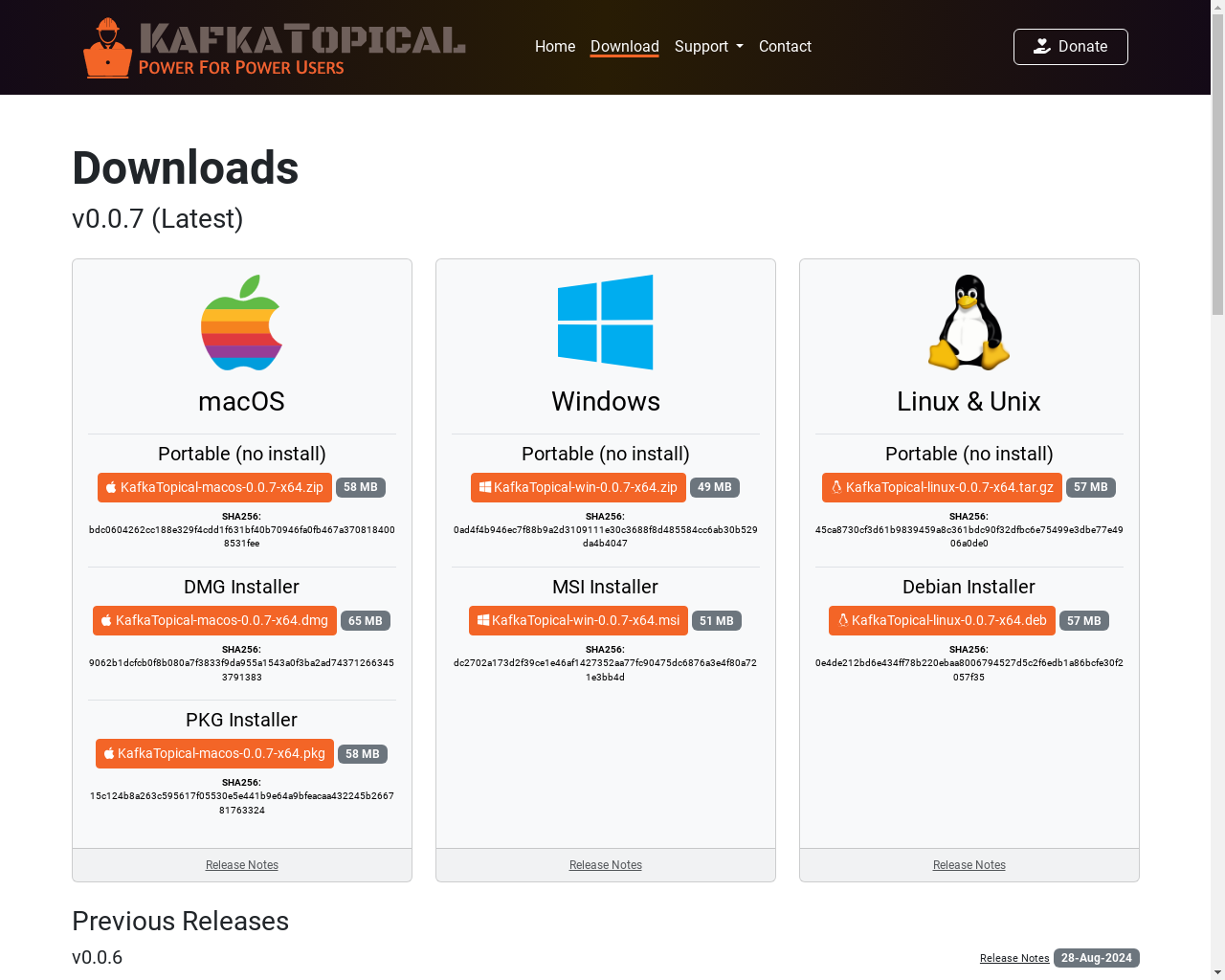 Show HN: Kafka? 一个免费的原生 Windows/macOS/Linux Kafka 客户端和管理工具 - 项目截图