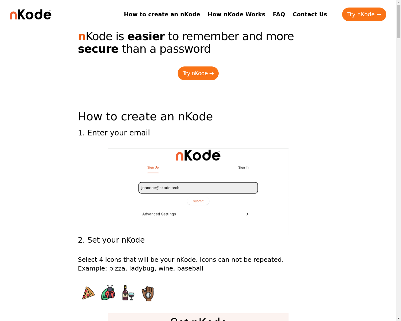 Show HN: NKode – パスワードよりも覚えやすく、より安全です - プロジェクトのスクリーンショット