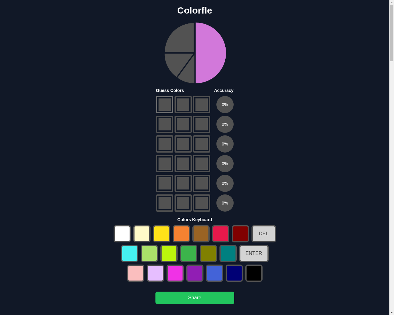 Show HN: Unlimited Colofle – Unlimited Color Mixing Puzzle Game - Project Screenshot