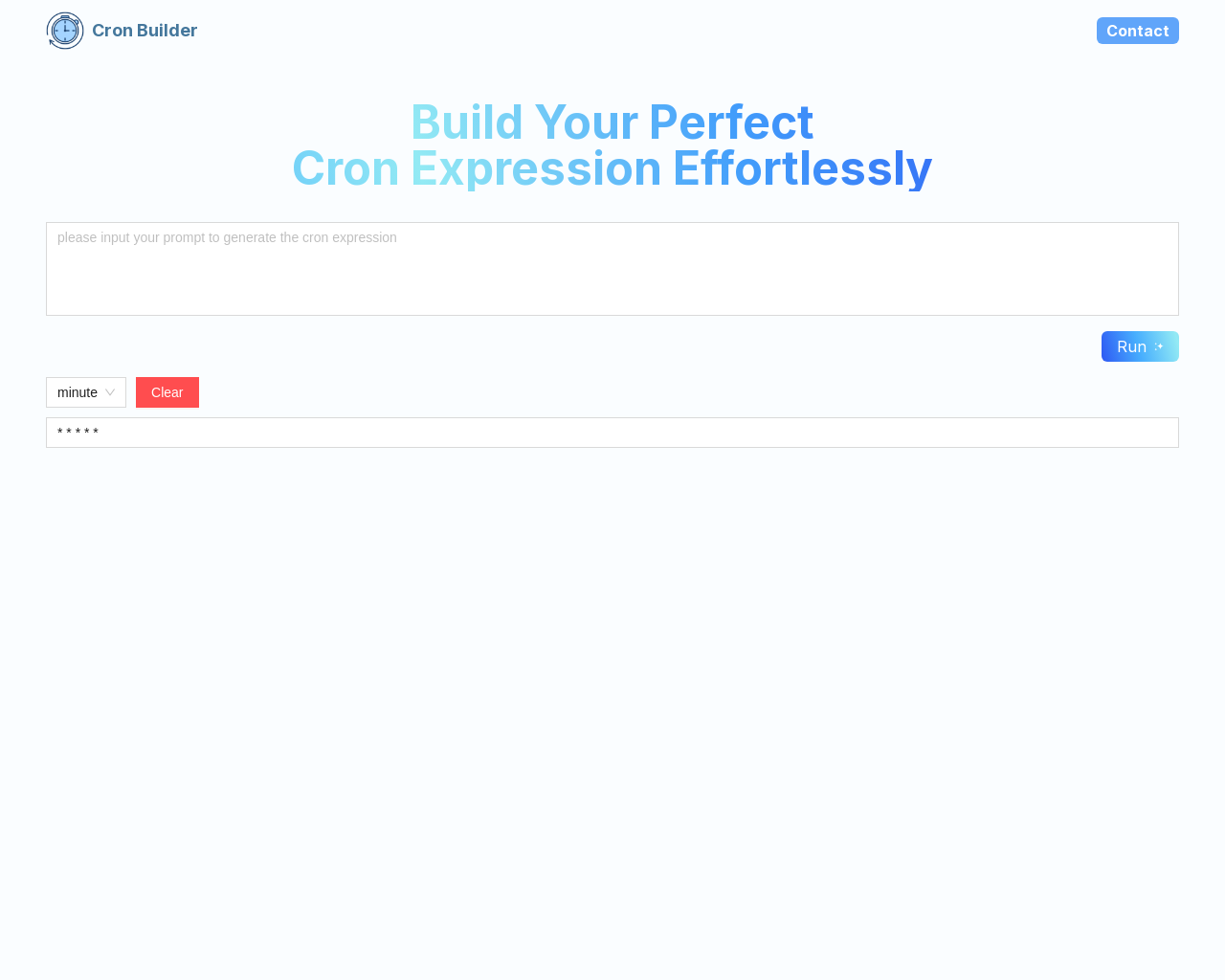 Show HN: Cronbuilder.online cron expression builder with AI - Project Screenshot