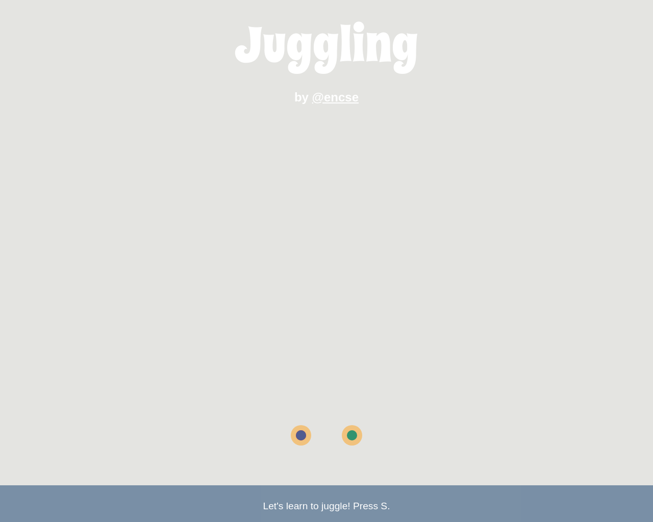 Show HN: Juggling Game - Project Screenshot