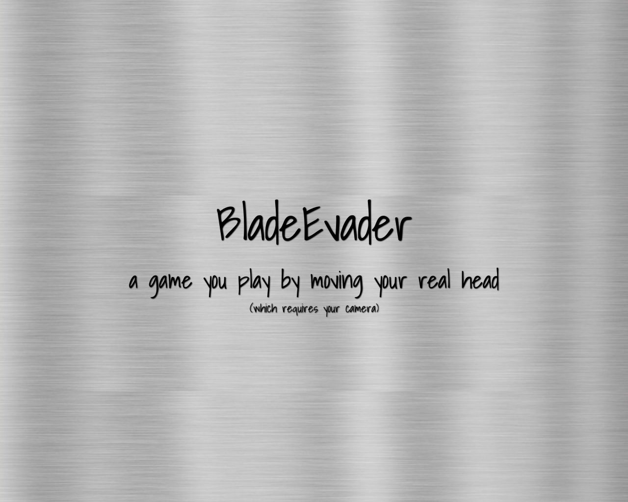 Show HN: BladeEvader – a game you play by moving your real head - Project Screenshot