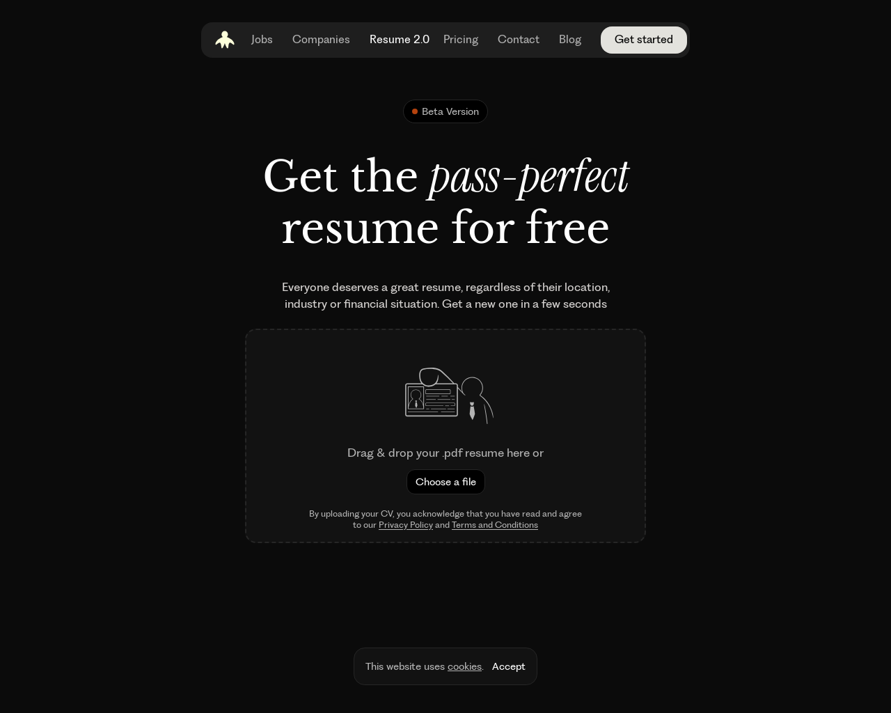 Show HN: Free Harvard-Style Resume Generator - Project Screenshot