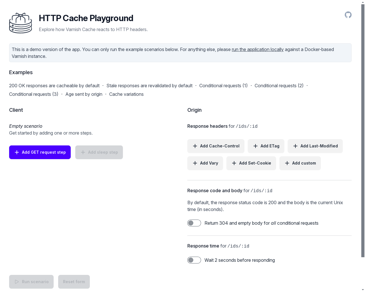 展示 HN: HTTP 缓存游乐场 - 项目截图