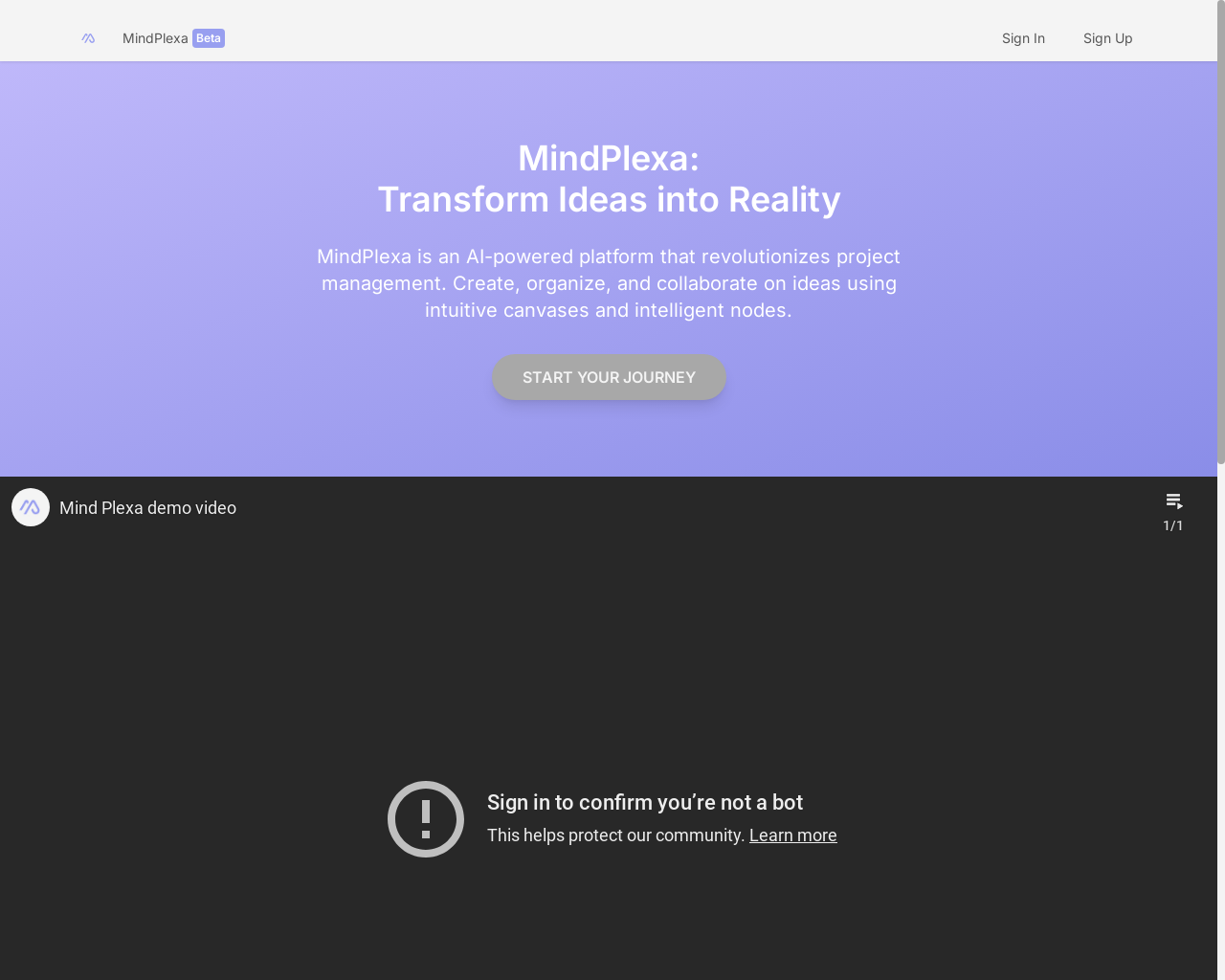 Show HN: MindPlexa – AI-powered visual project management platform - Project Screenshot