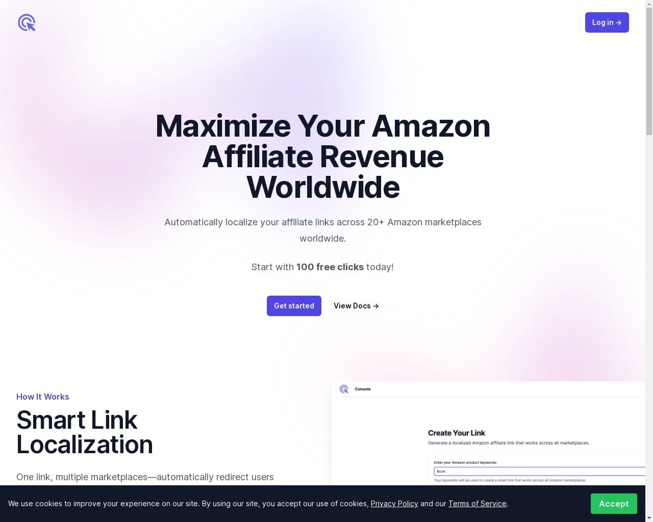 Show HN: I built a service to localize Amazon affiliate links worldwide - Project Screenshot