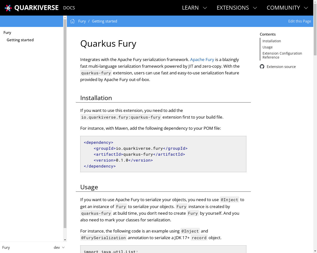 Show HN: Quarkus Fury – Fast native serialization by codegen built on Fury - Project Screenshot