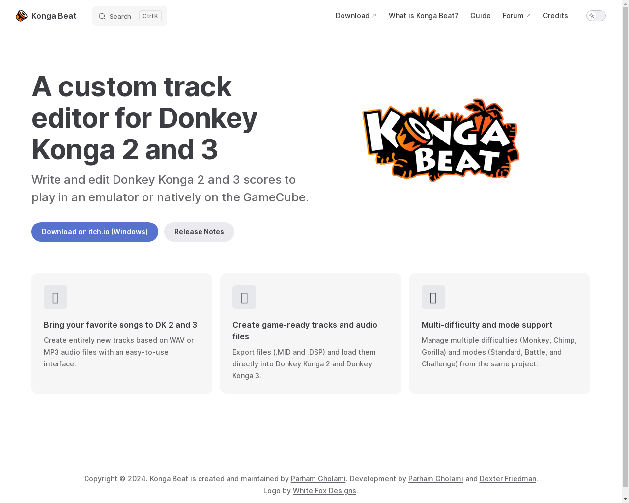 Show HN: Konga Beat – ドンキーコンガ 2 および 3 のためのカスタムトラックエディター - プロジェクトのスクリーンショット