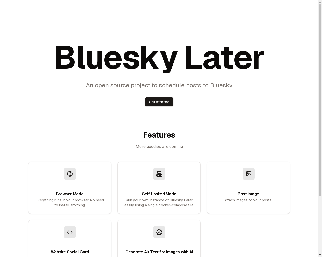 Show HN: Bluesky Later - Project Screenshot