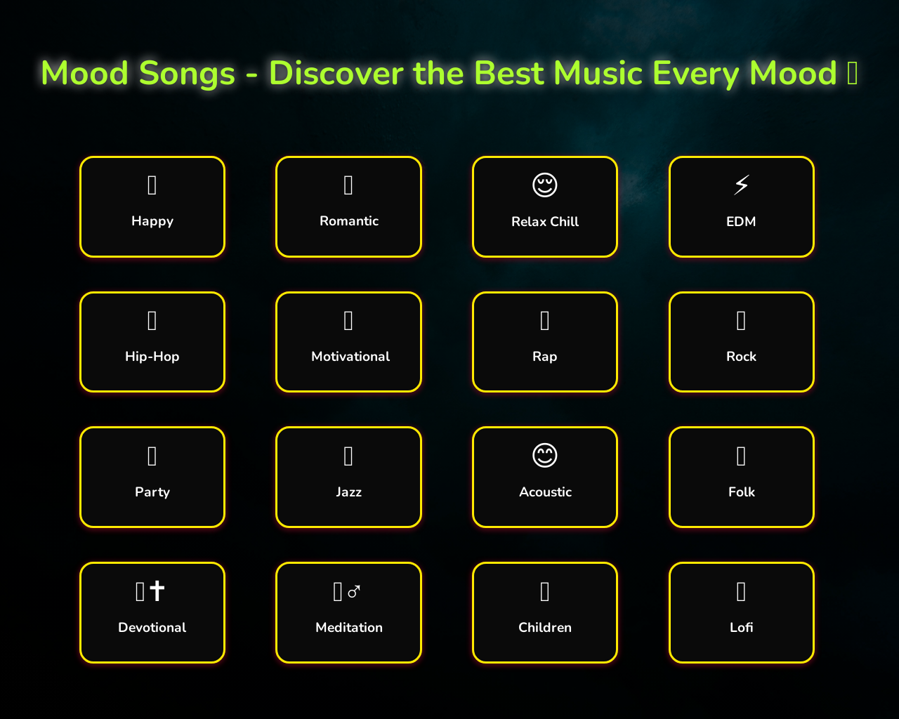 Show HN: I Built an AI-Generated Mood-Based Music and Genre Recommender - Project Screenshot