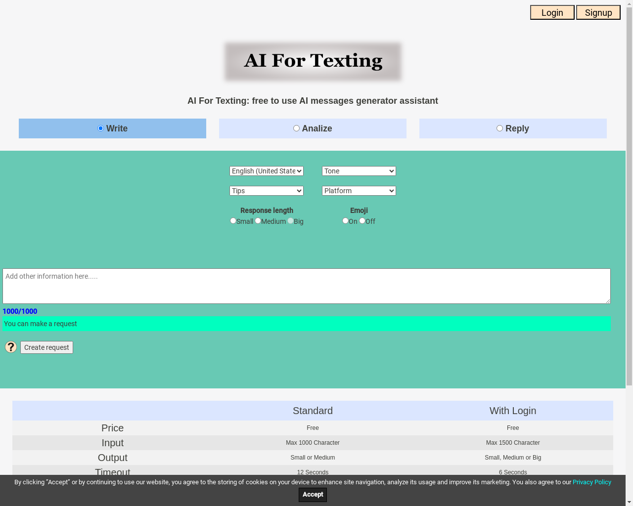 Show HN: AI短信生成器，智能文本消息生成工具 - 项目截图