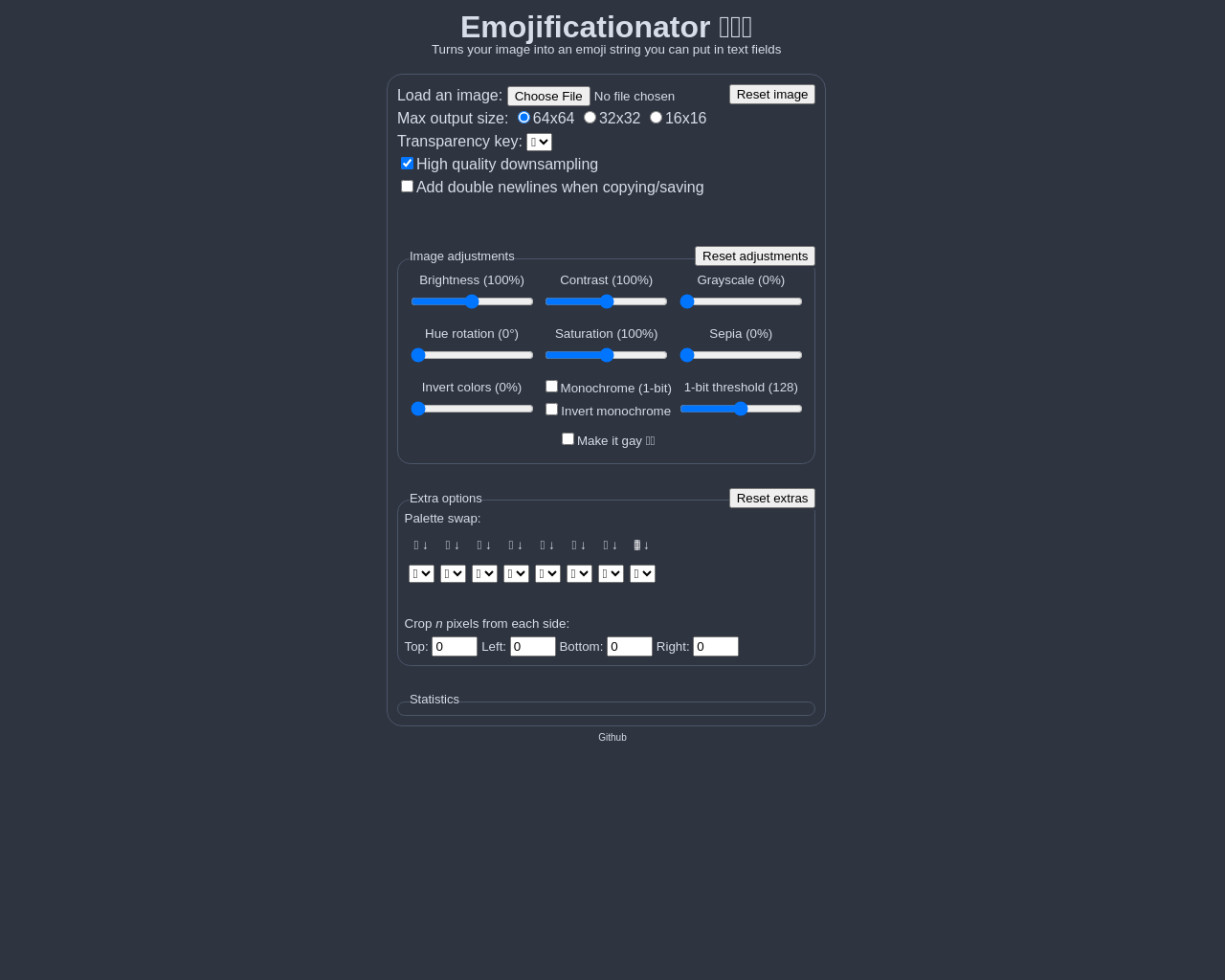 Show HN: Emojificationator - Project Screenshot