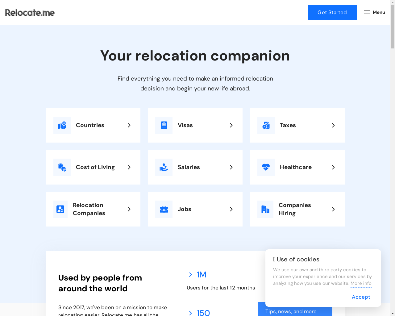 Show HN: Relocate.me – Your Relocation Companion - Project Screenshot