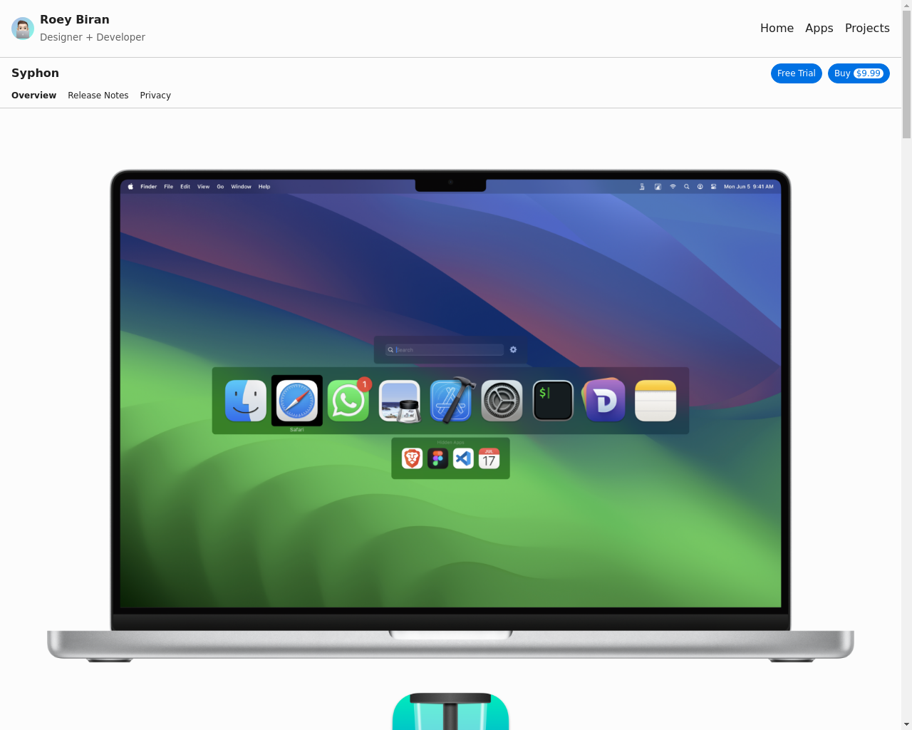 Show HN：我制作了 Syphon，一款专为键盘爱好者设计的应用程序和窗口切换器。 - 项目截图