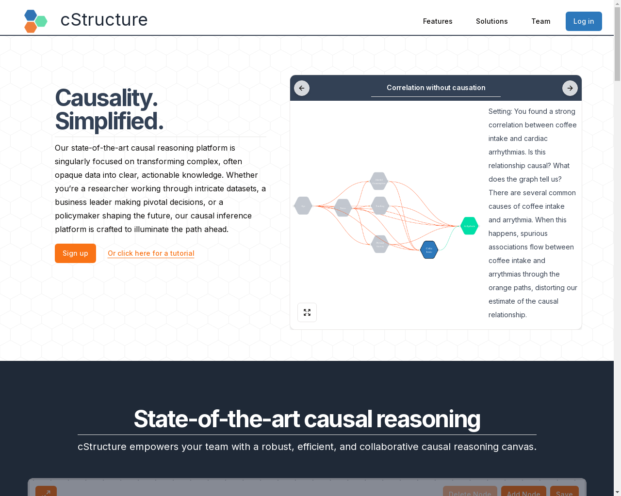 Show HN: cStructure – Collaborative platform for causal models - Project Screenshot