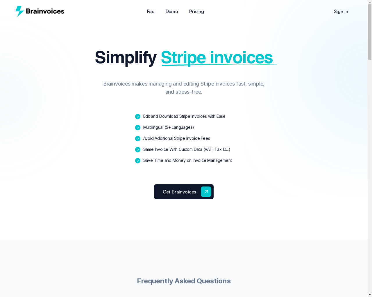 Show HN: Stripe 发票：处理它们的最佳方式 - 项目截图