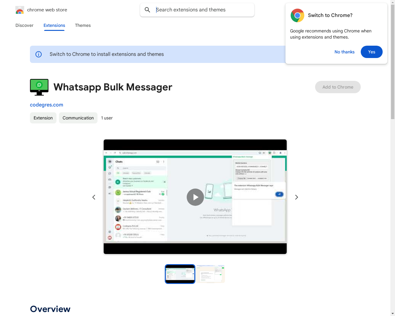 Show HN: WhatsApp Bulk Messager Chrome Extension - Project Screenshot