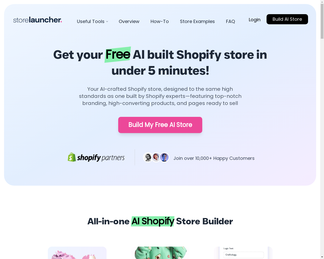 Show HN: A complete e-commerce website builder to build ecom stores in minutes - Project Screenshot