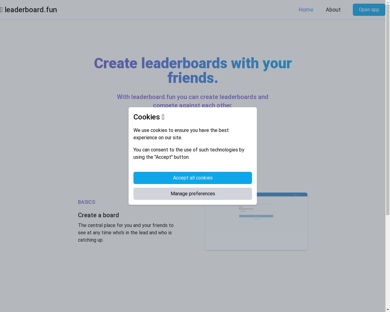 Show HN: Leaderboard.fun - 项目截图