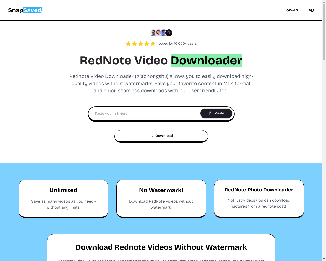 Show HN: 安全下载 RedNote/Xiaohongshu 视频的工具 - 项目截图