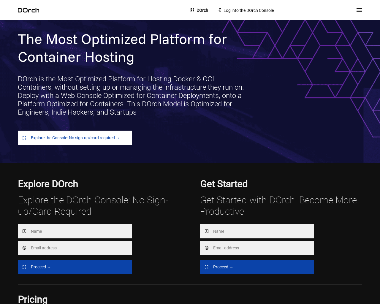 Show HN: Deploy Docker Containers Without Setting up/Managing an Infrastructure - Project Screenshot