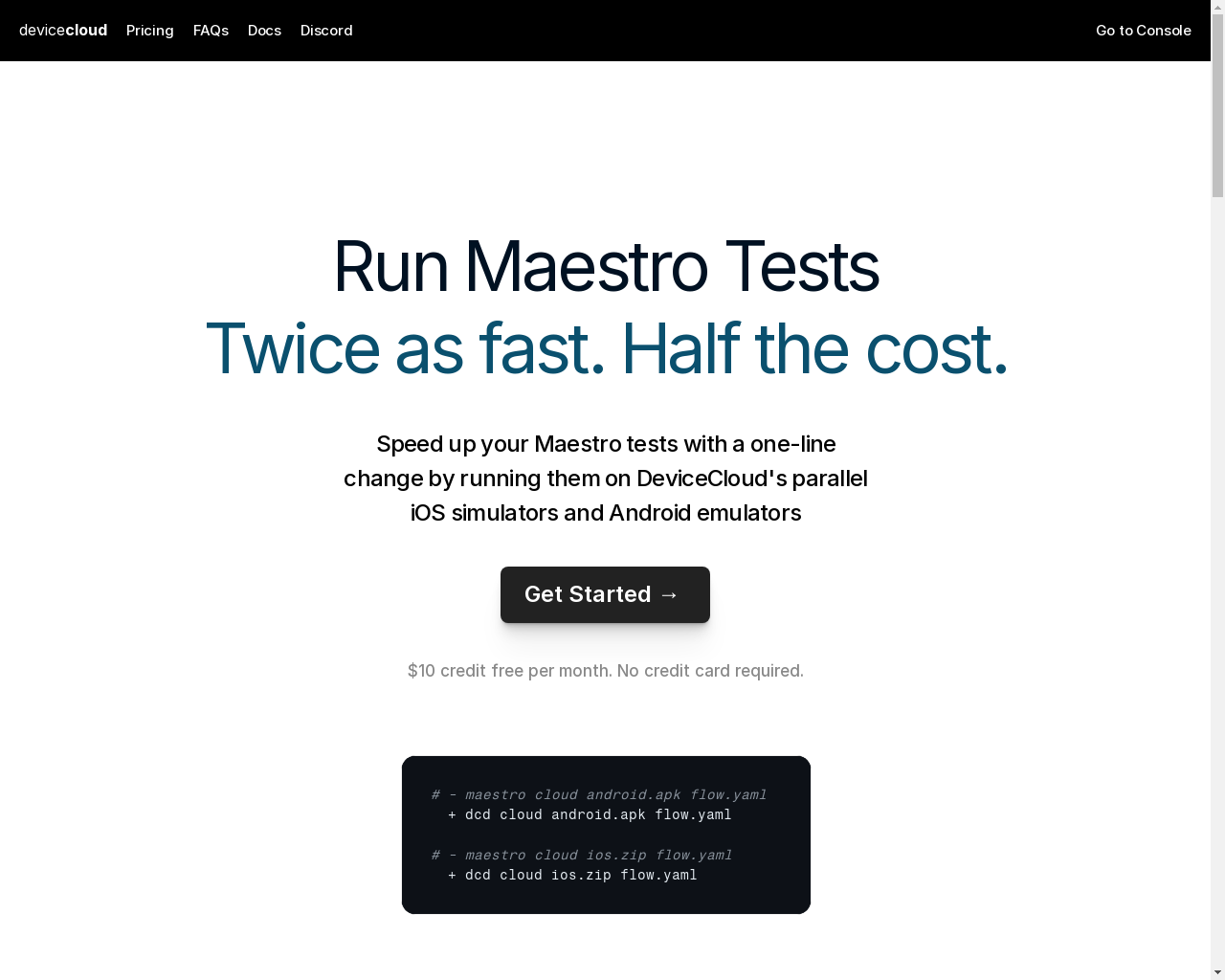 Show HN: A simple cloud service for Maestro mobile tests - Project Screenshot